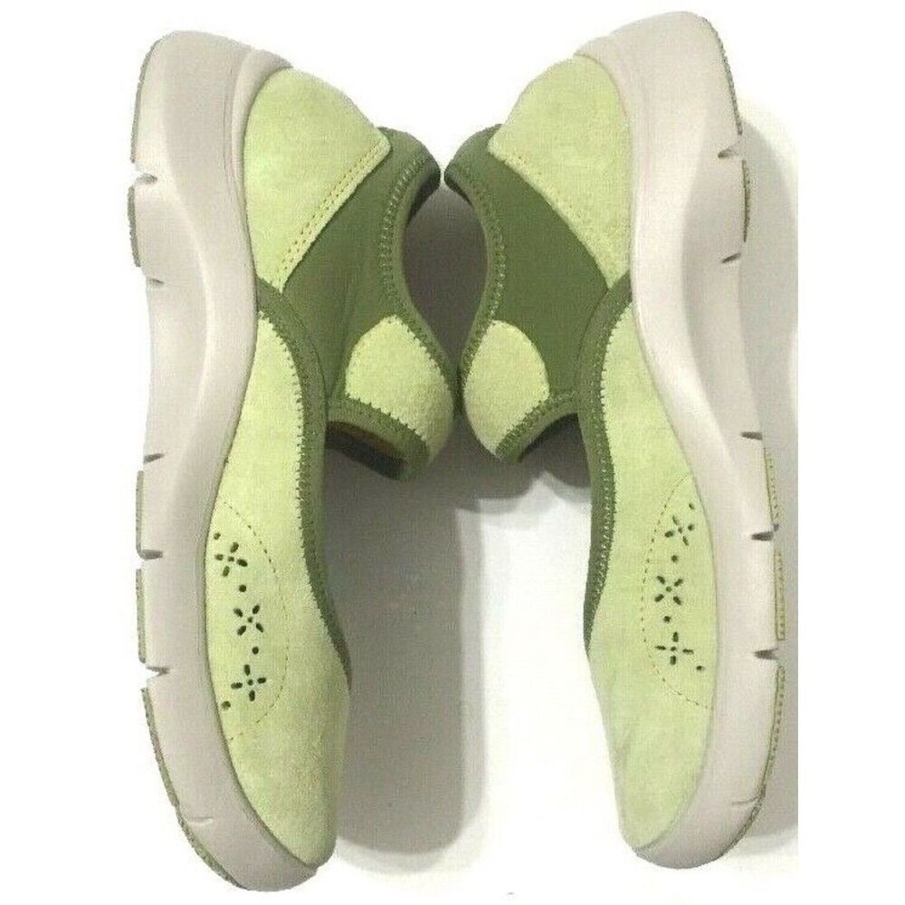 Dansko Emmy Comfort Shoes Mary Jane Slip On Green Suede Size 6=36 - Picture 3 of 11